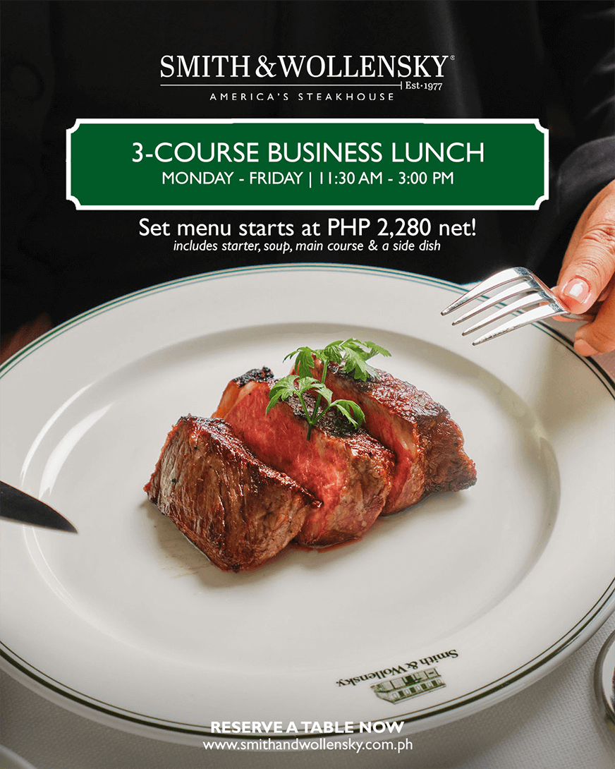 Business Lunch Menu